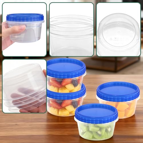 12 Pack Freezer Containers with Screw On Lids (12oz-12pack)
