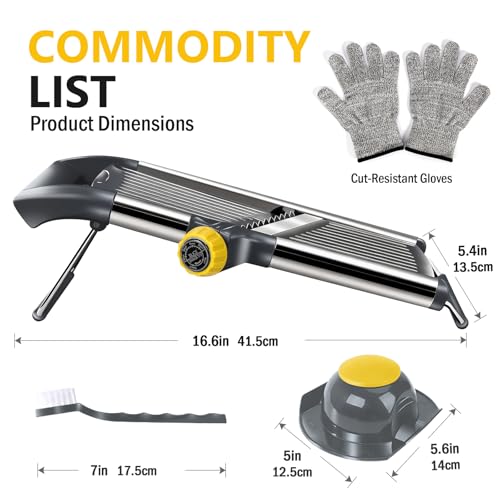 Mandoline Slicer for Kitchen (Mandoline Food Slicer-yellow)