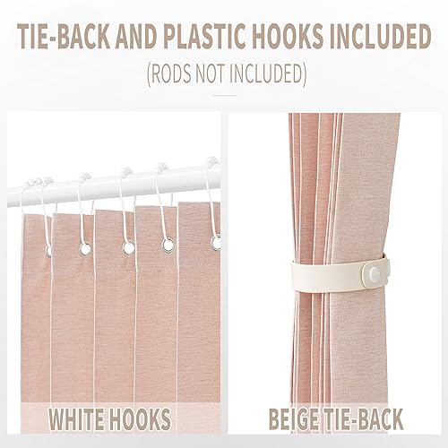 Doorway Curtains Accordion Pink Curtains for Girls' Room Door (Pink / 39"W x 78"L (Pack of 1))