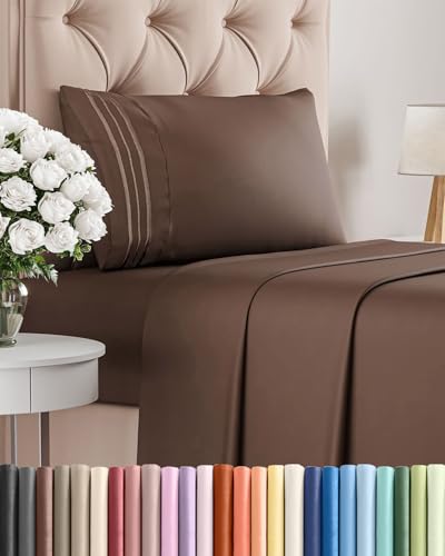 Twin Size 3 Piece Sheet Set (09 - Brown / Twin)