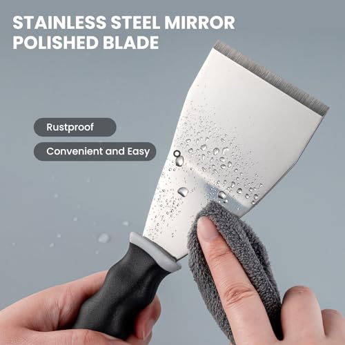 2 Pack 3" Bent Paint Scraper & 10 (10 in 1 and 3" Bent Putty Knife)