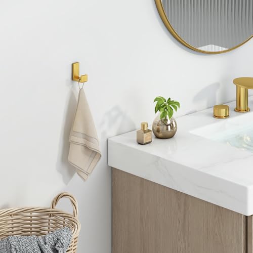 Towel Hook for Bathroom (1 Pack / Brushed Dark Gold)