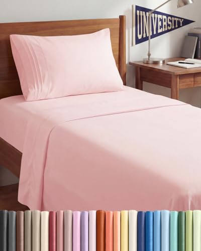Twin XL 3 Piece Sheet Set (31 - Baby Pink / Twin XL)