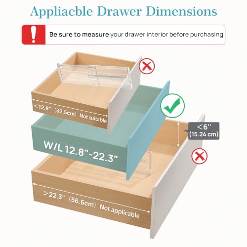 6" Tall Upgrade Drawer Dividers (4 Count)