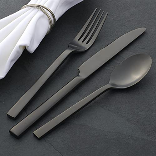 Chefs Table Midnight Matte 20 (20 Piece / 20-Piece Flatware Set, Midnight)