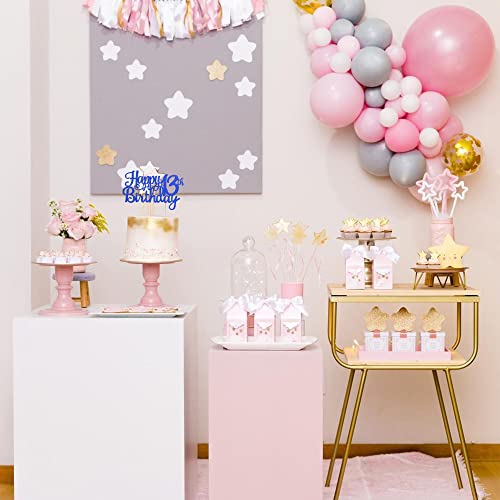 1 PCS Happy 13th Birthday Cake Topper Glitter Cheers to 13 Years Birthday Cake Pick Official Teenager 13 Fabulous Cake Decoration for Happy 13th Birthday Theme Party Decorations Supplies Blue (Blue / 13th)