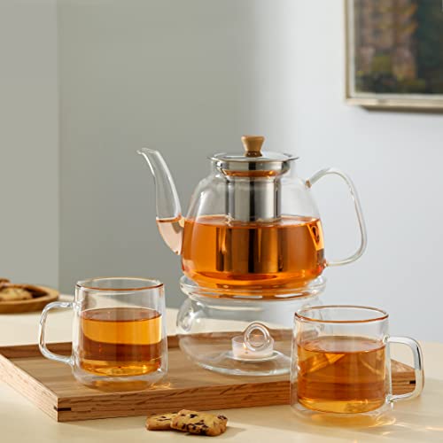 Glass Teapot with Infuser (37.5oz(1100ml))