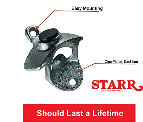 Original Wall Mounted Bottle Opener with Magnetic Cap