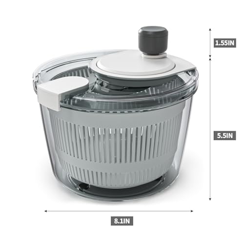 Salad Spinner Lettuce Spinner (White)
