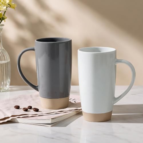 Milkyway Coffee Mugs (Milkyway-White and Dark Gray / 2pcs)