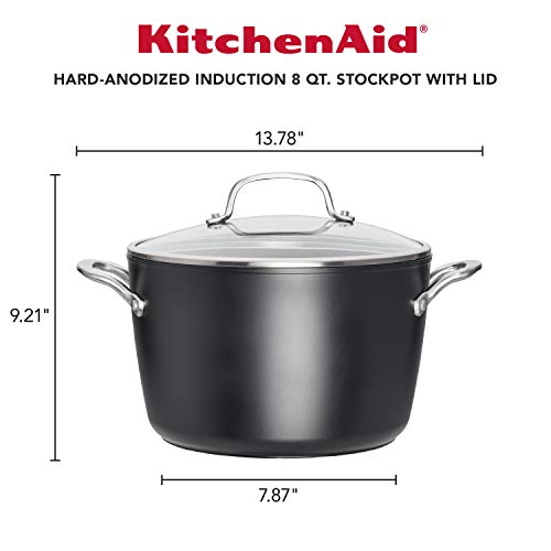 Hard Anodized Induction Nonstick Stock Pot with Lid (Stockpot (8 Quart))