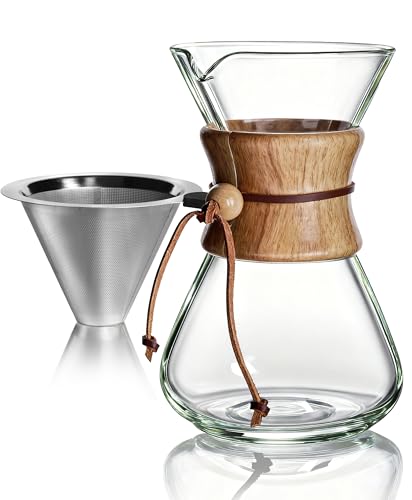 Pour Over Coffee Maker Set (Slim Shape / 28 Ounces)