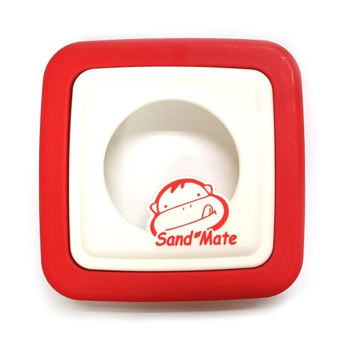 Sandwich Toast Cutter and Sealer Bread Sandwich Decruster Mold Pancake Maker Cookies Fruits Vegetables Shaped Cutters Lunch Bento Box Red