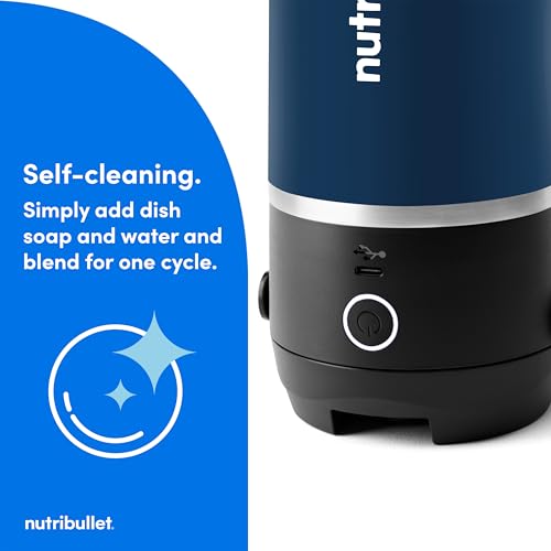 Flip Portable Blender with Insulated Cup (20 oz / Indigo)