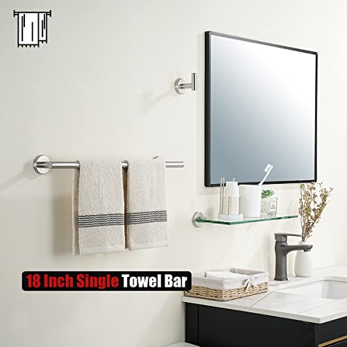 Bath Towel Bar (Brushed / 20.5 Inch)