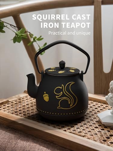 Teapot with Removable Infuser (1 Quarts / Black Squirrel)