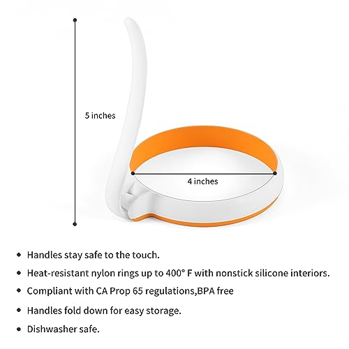 Silicone Fried Egg Cooker Rings Set
