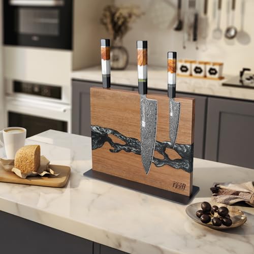 Magnetic Knife Block (Black White)