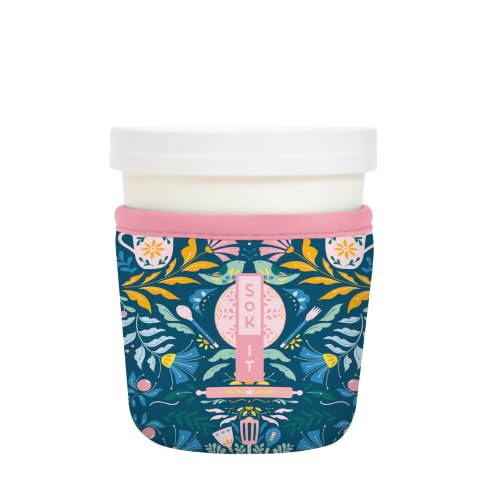 IceCreamSok Insulated Neoprene Cover (Wild-Flour / Fits Tapered Pints)