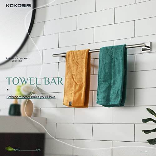 Single Towel Bar Bathroom Towel Holder for Bath Kitchen 20 Inch Necklace Holder Wall Mounted Chrome Stainless Steel B4005CH (Polished Chrome / 20-Inch)
