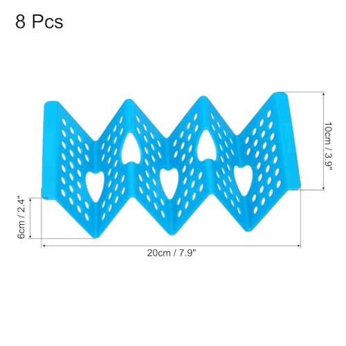 8 Pcs Taco Holder Stand (Blue)