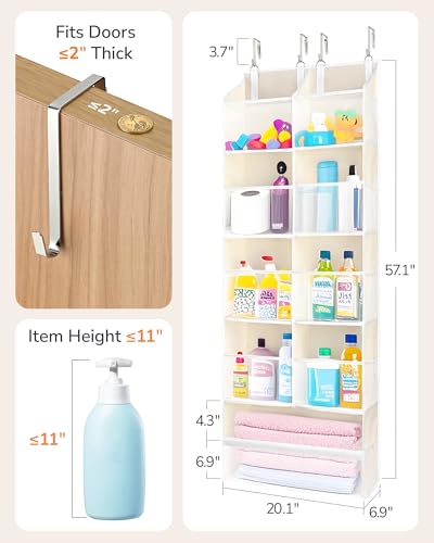 Over the Door Organizer (Beige / 1 Pack-Extra Large)