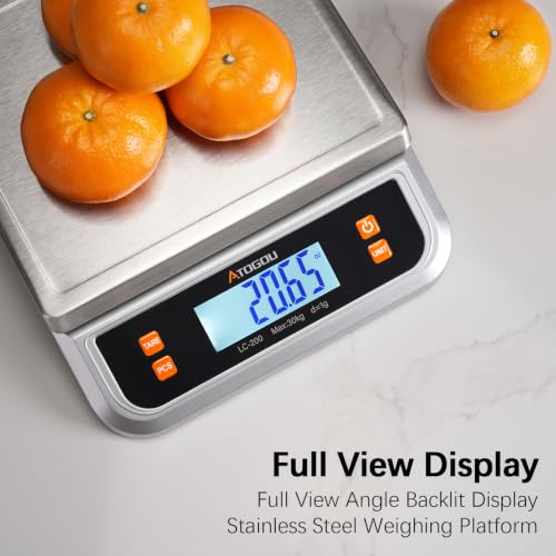 66lb Food Scale (Silver 66 lb (30 kg))