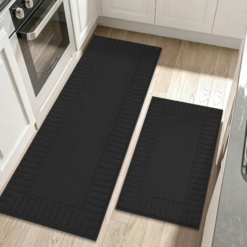 Kitchen Rugs Non Slip Washable 2PCS
