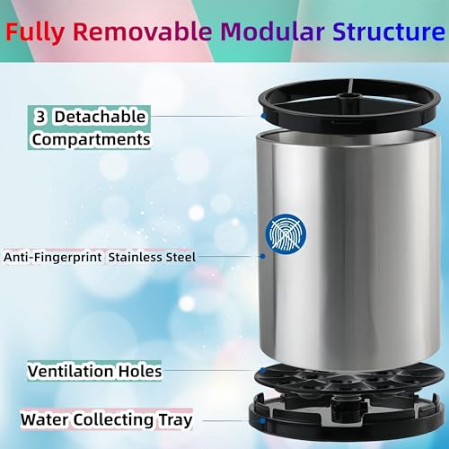 Kitchen Utensil Holder (Large & Medium / silvery)