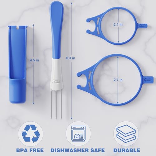 2 Pack Pickle Fork Pickle Grabber Tool (Blue)