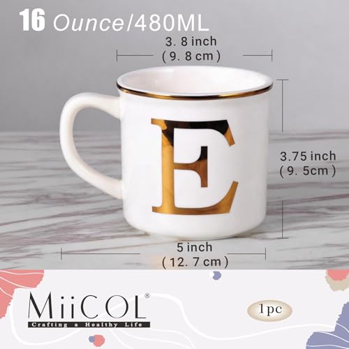 Ceramic Coffee Mug 16oz (Letter E Mug)