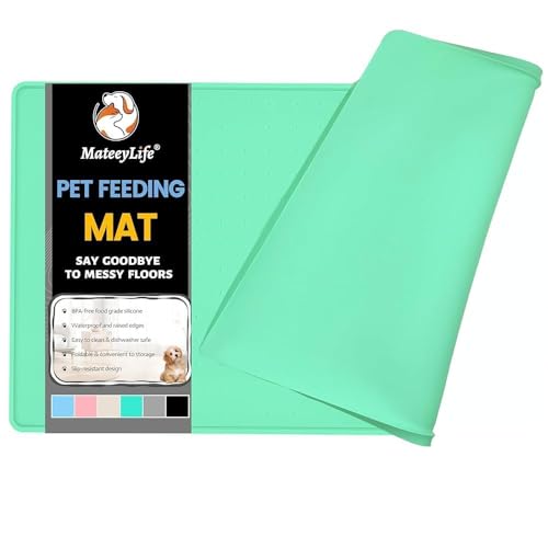 Dog & Cat Food Mat (Green / 24''×16'')