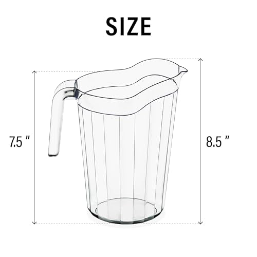 10 Pack 75 oz Polycarbonate Pitchers (Large)
