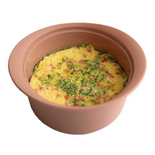 Microwave Silicone Steamer for Baby Food (Terracotta Rose / 550ml + 800ml)