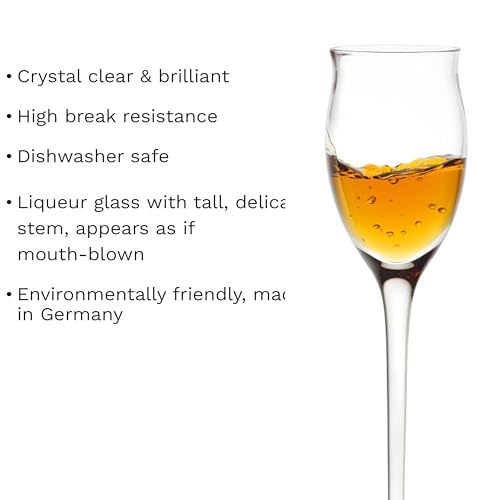 Quatrophil Liqueur Glasses Crystal (6 Pieces (1 Pack))