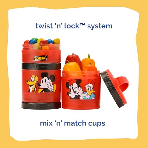 Mickey & Friends Snack Containers 3 Stackable Snack Cups Classic! (Disney / Classic)