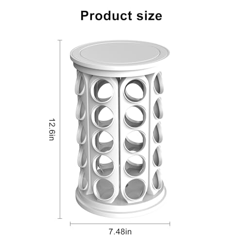 K Cup Holder Coffee Pods Holder with 40 K (White)