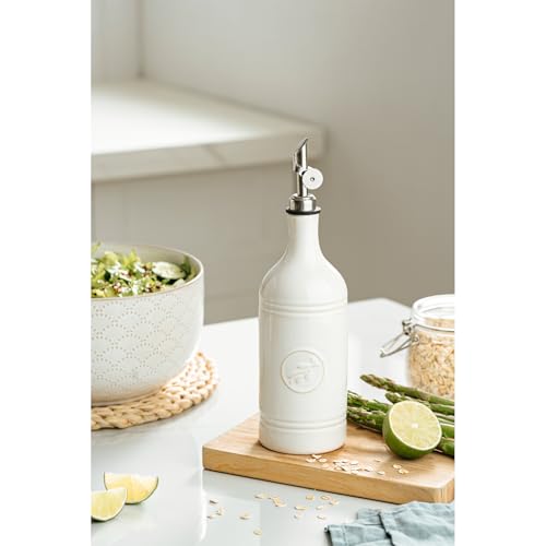Olive Oil Dispenser Bottle with Spout (OFF-WHITE)
