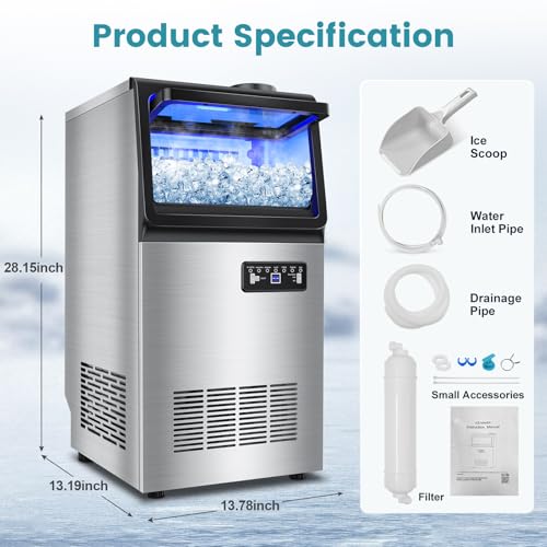 Commercial Ice Maker Machine 152LBS (152Lbs/24H-4K5D)