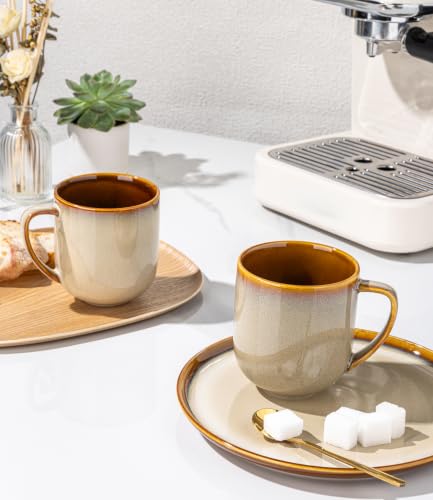 Ceramic Coffee Mugs Set of 6 (reactive glaze-1 / set of 6)