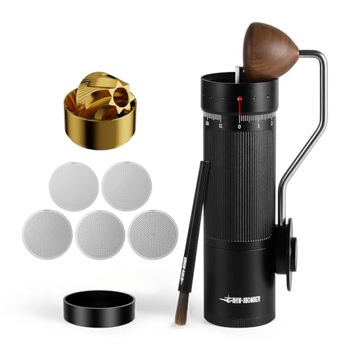 R3 Pro Manual Coffee Grinder (Black with Titanium Coated Burr)