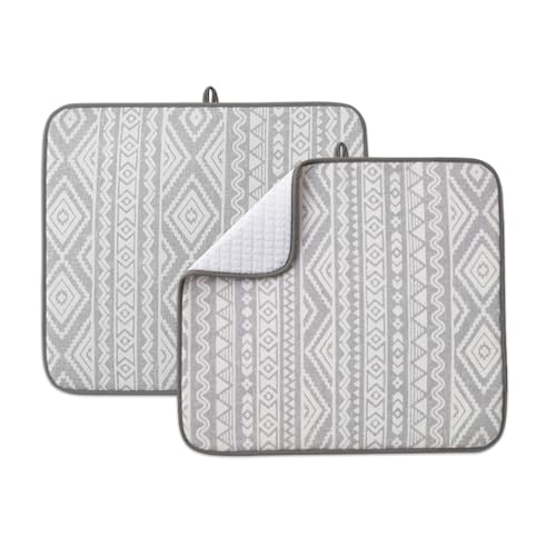 Dish Drying Mats 2 Pack (16''X18'' / Global Bohemian)