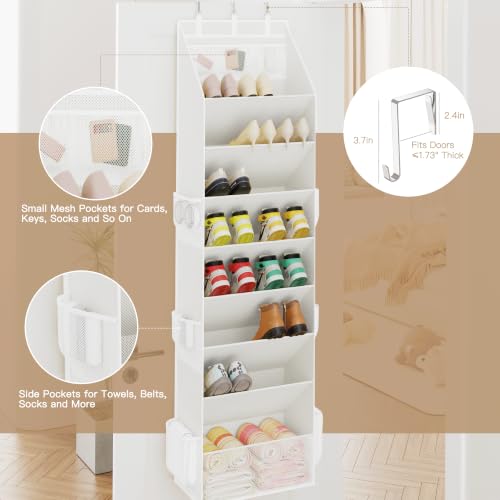 Shoe Storage Over the Door Shoe Organizer (White / 1 Pack)