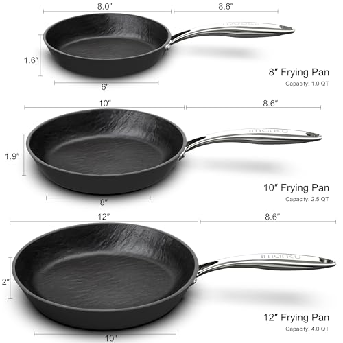 Non Stick Frying Pans (8 & 10 & 12 Inch)