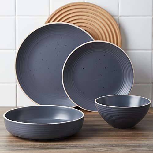 Lauren Modern Stoneware 16 (16-Piece Service for 4 / Charcoal)