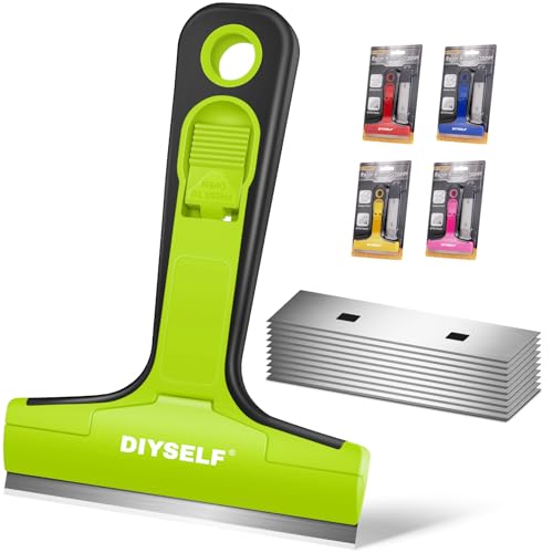 Razor Blade Scraper (10PCS Metal Blades / Green)