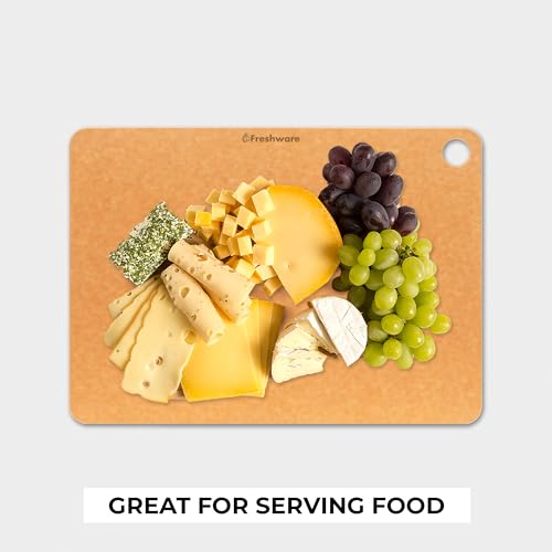 Wood Cutting Board for Kitchen (18" x 13" [No Groove] [Natural Slate] / 18"L x 13"W)