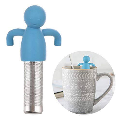 Stainless Steel Tea Infuser for Loose Leaf Tea (Blue)