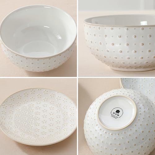 12 Pieces Dinnerware Sets (White / Service for 4 (12 Pcs))