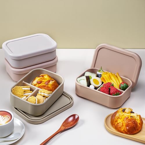4 Pcs Silicone Bento Box (4 Count)
